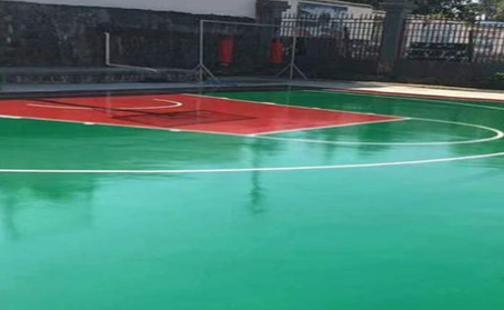 赣州篮球场翻新地面